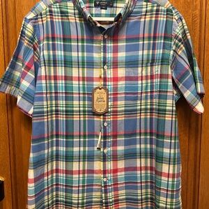 Daniel Cremieux Blue and Green Casual Button‎ Down Shirt